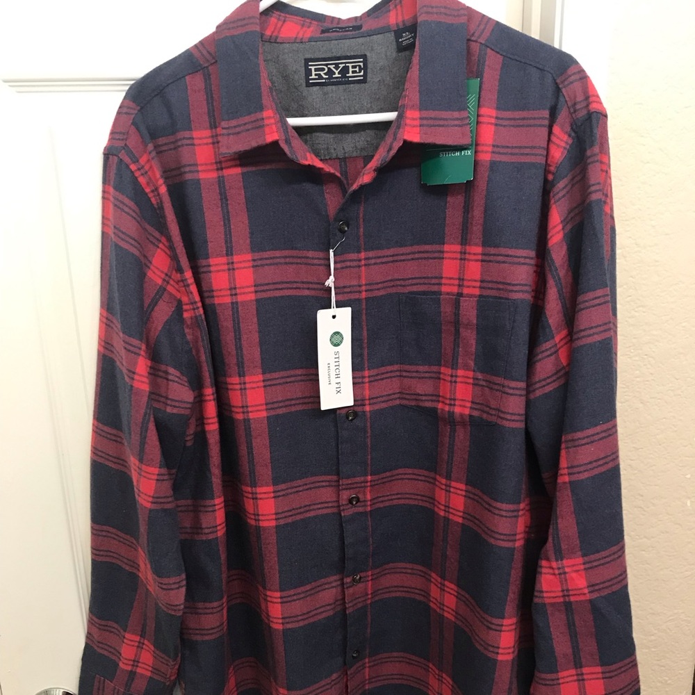 Rye Mahoney Brushed Flannel Shirt